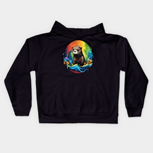 Otter Earth Day Kids Hoodie